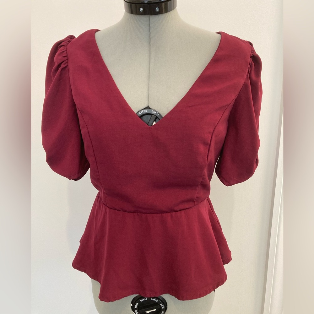 Francesca’s Mi Ami - Peplum Top